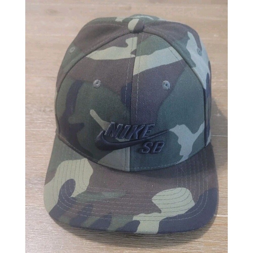 Nike SB PRO Hat All Army Camouflage Camo Skateboarding Snapback Cap Green Brown